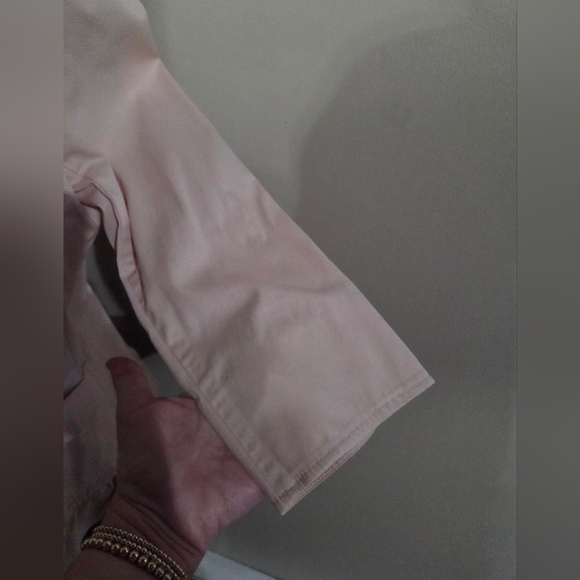 Talbots Pink Ruffled Blazer Size 14 - Picture 4 of 7